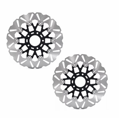 2x Floating 11.5'' Front Brake Rotors For Harley Street Glide Electra Glide 00-07