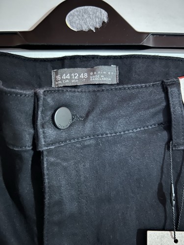 Denim Co BNWT Black Push Up Mid Rise Denim Jeans Stretch Brand New Size 16 - Picture 2 of 3