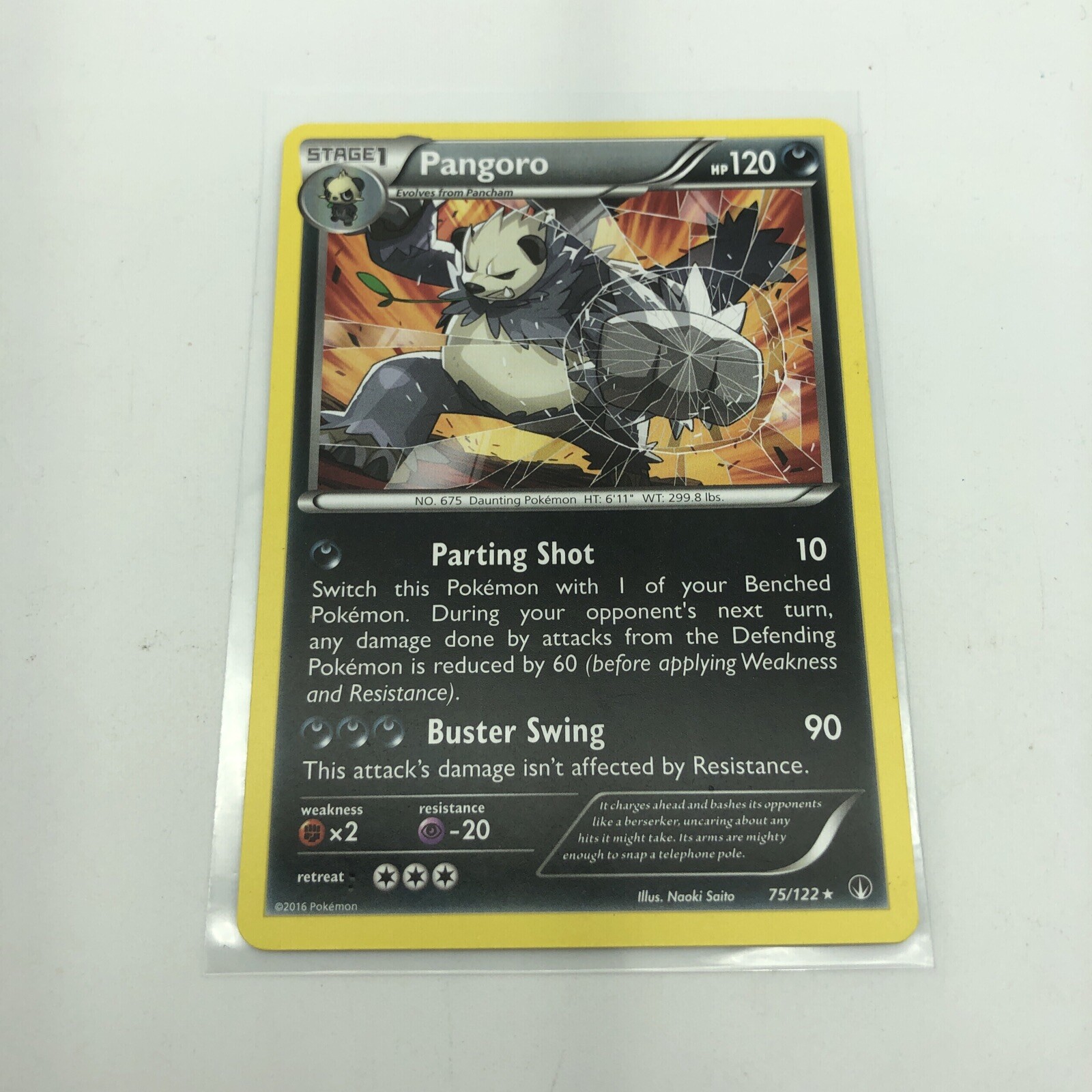Pangoro 75/122 RARE XY BREAKpoint Pokemon TCG Card LP
