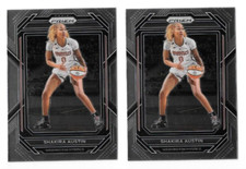 2023 PRIZM WNBA BASKETBALL SHAKIRA AUSTIN #70 LOT OF 2 CARDS,WASHINGTON MYSTICS