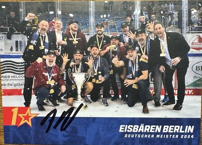 DEL 23/24 Trainerteam André Rankel #ME34 Meisterset  Berlin    *signiert*