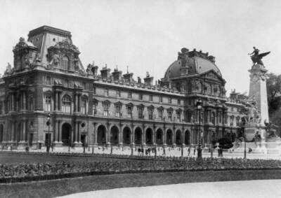 Place du Carrousel showing the Louvre 1910 OLD PHOTO