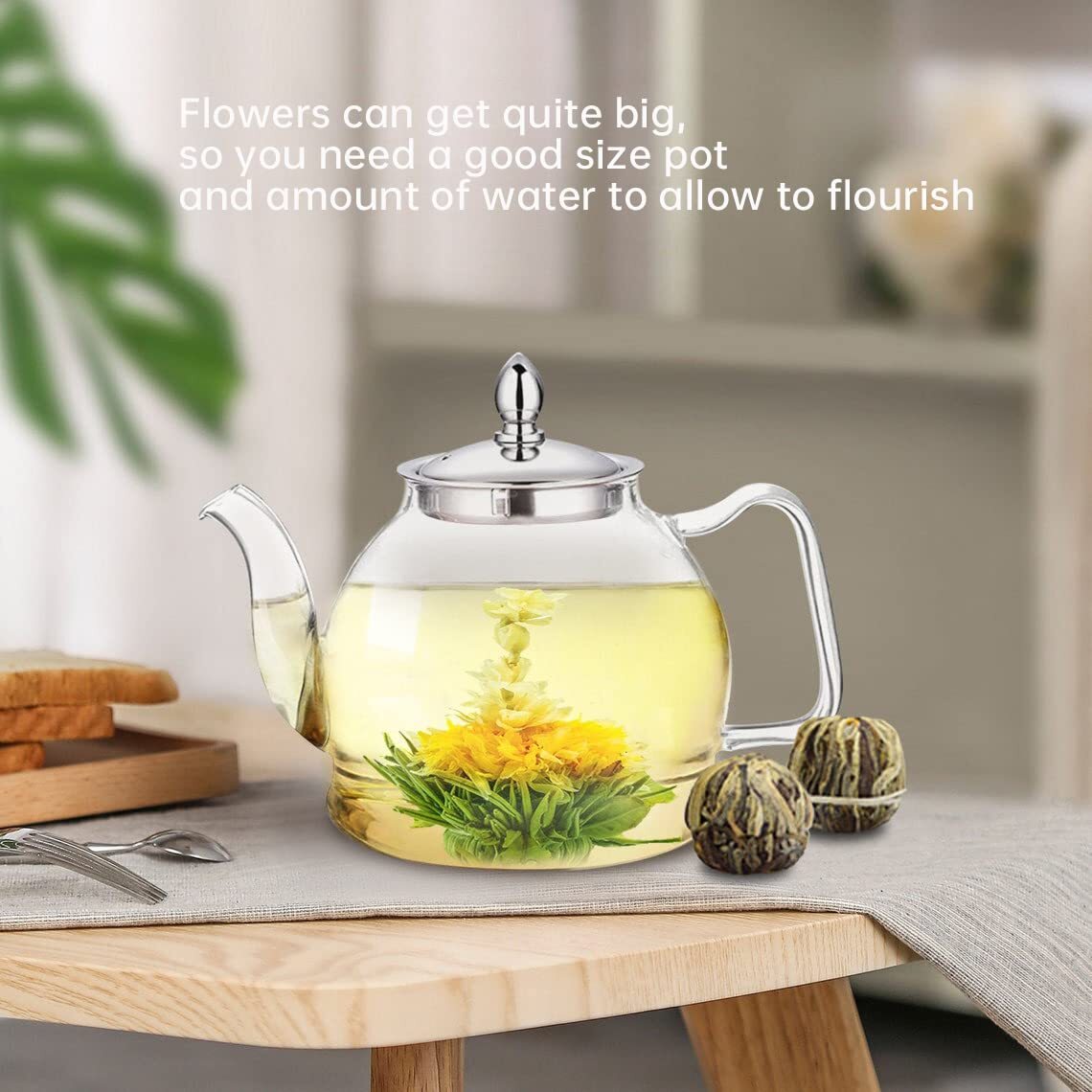12 Assorted Blooming Flower Tea Balls Gift Set| Handmade Herbal Flowering Tea