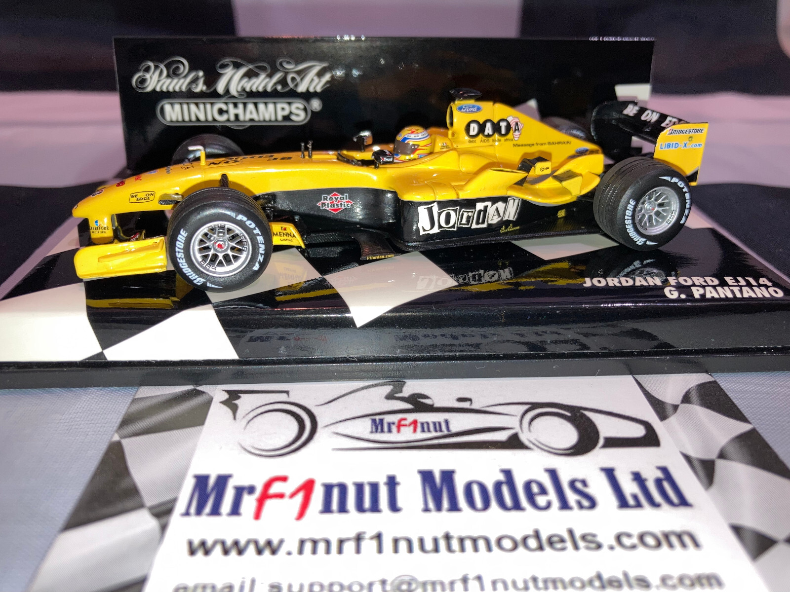 1:43 Minichamps 400040019 Giorgio Pantano Jordan Ford EJ14 2004