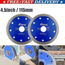 2pcs 4.5 In/115mm Diamond Cutting Disc Saw Blade Cutter Tile Marble Stone Wheel