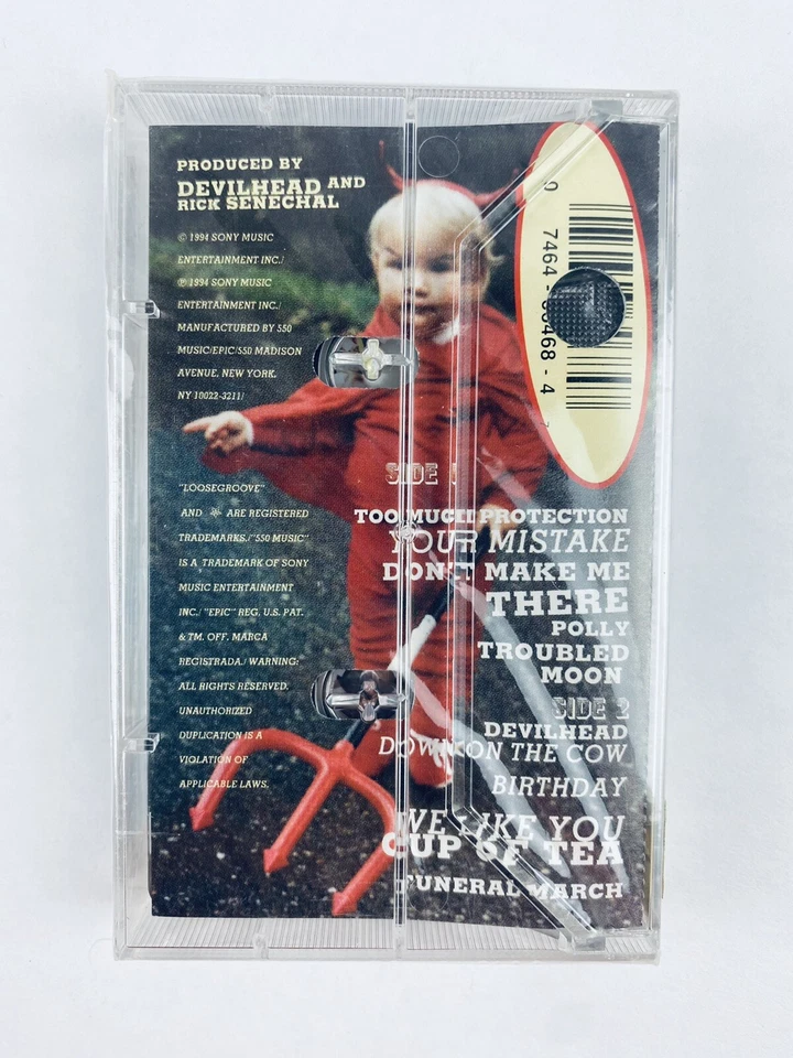 Devil Head Your Ice Cream's Dirty Cassette Tape (1994) SEALED Rare Alt Rock Euro - Image 2 of 3