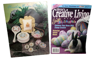 Easter Cross Stitch Aleene Jeane's Creative Eggs Angels Apples Craft Lot 2 Ideas