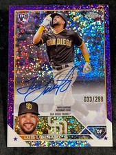 2023 Topps Chrome PURPLE SPECKLE REFRACTOR ROOKIE AUTO Luis Liberato 033/299