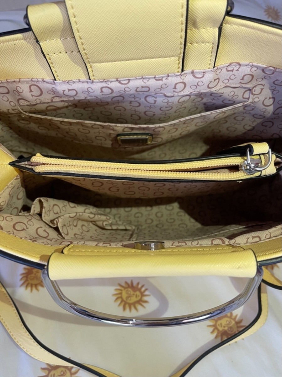 New GUESS yellow crossbody purse | eBay