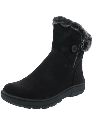 Aqua College Womens Quinita Black Ankle Boots Size 6.5M