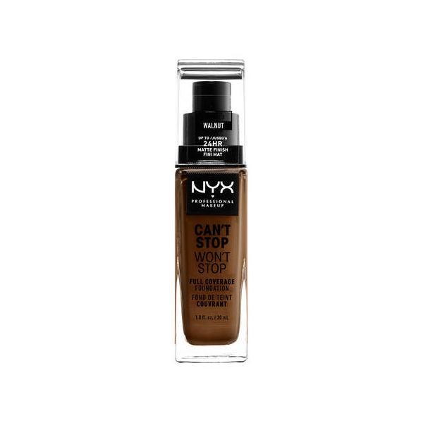 Nyx Can´t Stop Won´t Stop Full Coverage Foundation Walnut 30ml