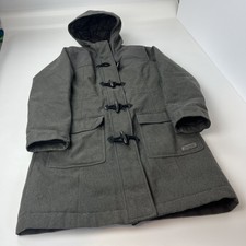 Merrell Duffle Coat Size Medium Womens Grey Long Sleeve Hooded Opti Warm Jacket