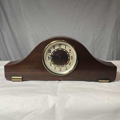 Vintage 1940s Seth Thomas 3E Talson Wooden Mantle Top Clock *WORKS*
