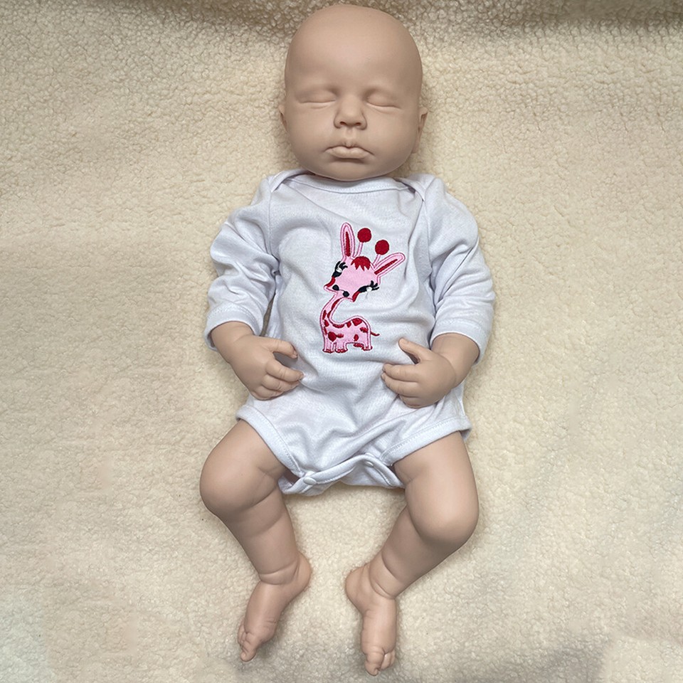 20" Unpainted Full Silicone Reborn Baby Doll Soft silicone Newborn Doll
