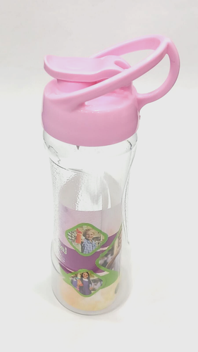 Transparente Trinkflasche Kunststoff Schule alle Altersgruppen fördern Kinder trinken Wasser 650 ML - Bild 2 von 7