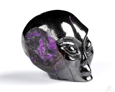 Gemstone 1.0'' Sugilite Star Being Female Alien Crystal Skull , Sculpture