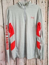 Women's M Under Armour UA Wisconsin Badgers 1/4 Zip Pullover Sweatshirt Hoodie