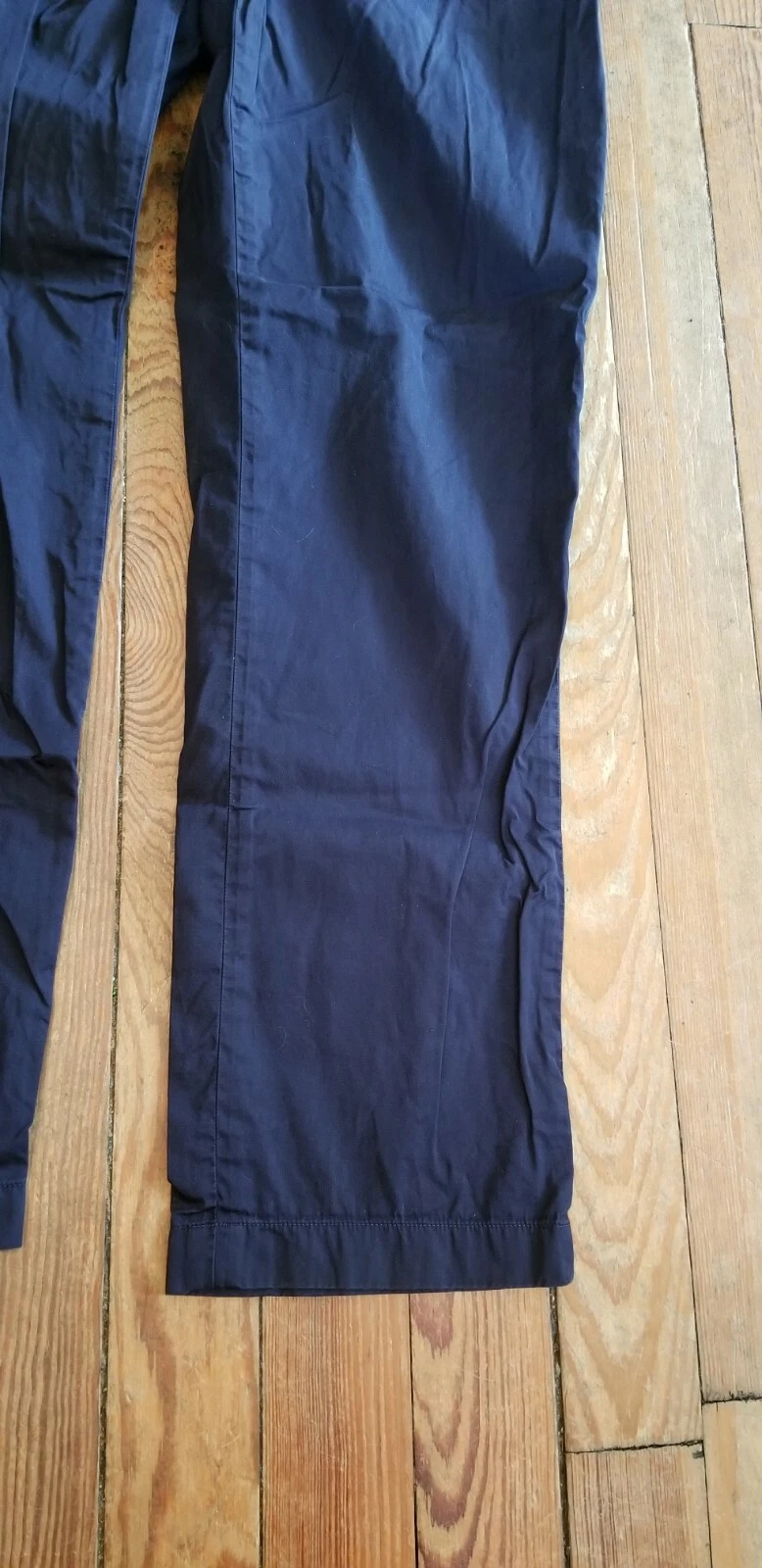 Pantaloni da donna blu McQ Alexander McQueen taglia IT 44 US 30 anteriore piatto