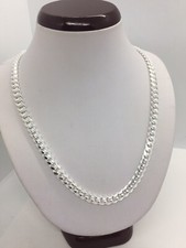 7mm 925 Sterling Silver Men's Women's Miami Cuban Link Chain Necklace 20"-30"