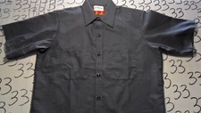 Medium NWOT Red Kap Charcoal Gray Mechanic Work Wear Button Shirt