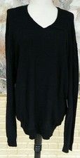 NWT ELEGANT MENS SZ XL CALVIN KLEIN JEANS BLACK TEXTURED COTTON L/S SWEATER