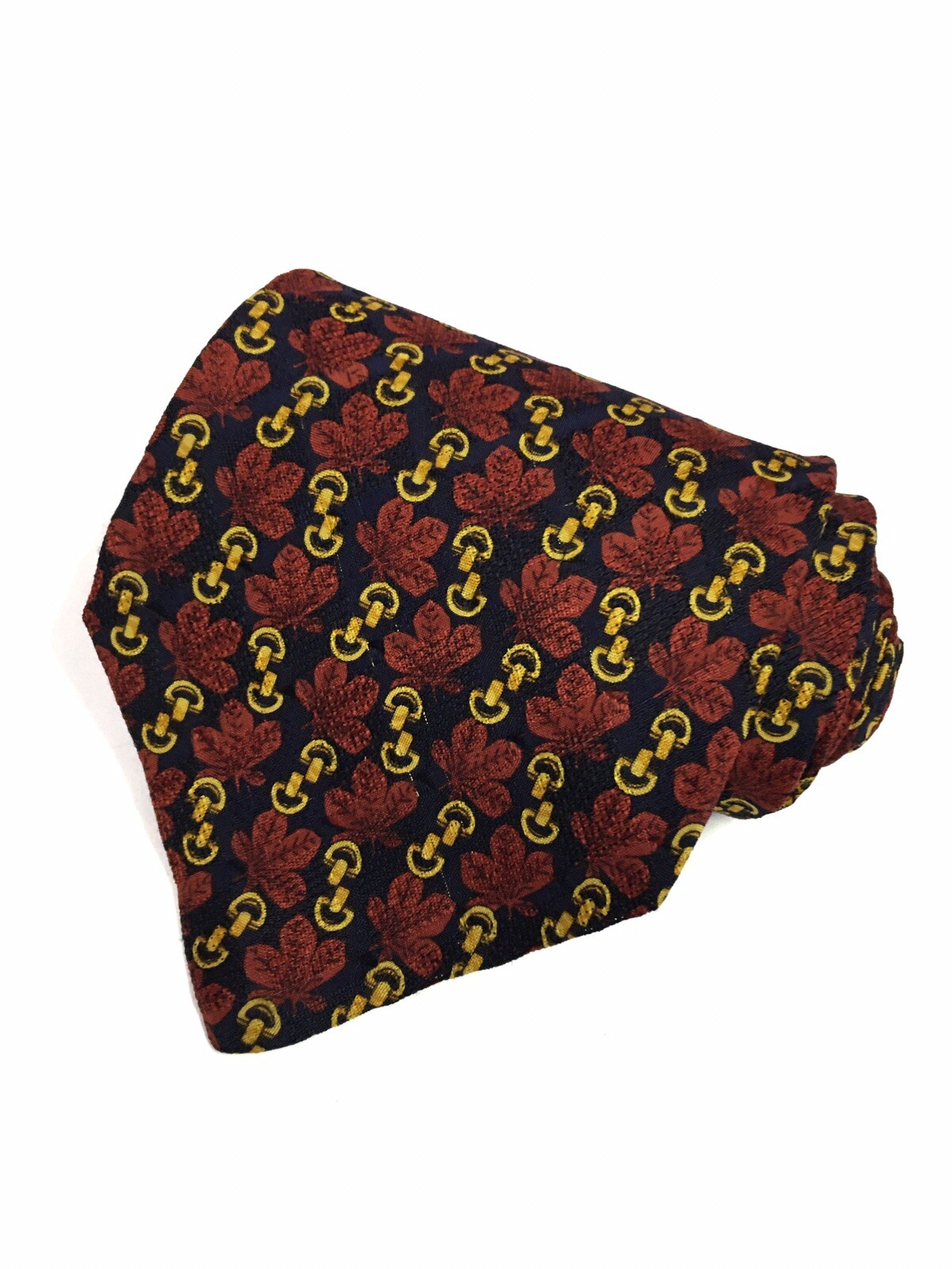 Authentic GIVENCHY Paris Three Leaf Chain On Blac… - image 1