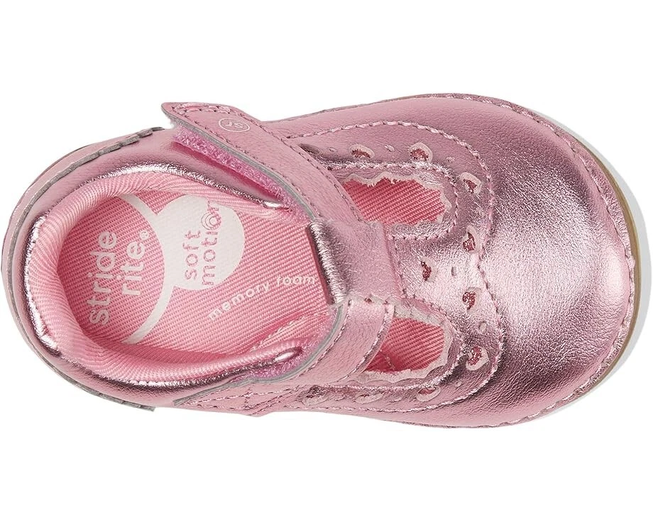 Zapatos informales Stride Rite SM Adira BG038202 de cuero rosa 3,5 RHS5660 Foto 4 de 4