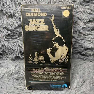 The Jazz Singer VHS Tape 1980 Neil Diamond Laurence Olivier Lucie