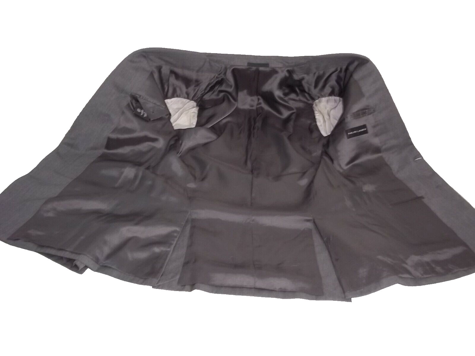 (( Ralph Lauren Black Label Solid Gray 2Button Si… - image 6