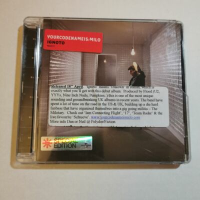 Yourcodenameis:milo: Ignoto PROMO CD NEUWERTIG UNGESPIELT