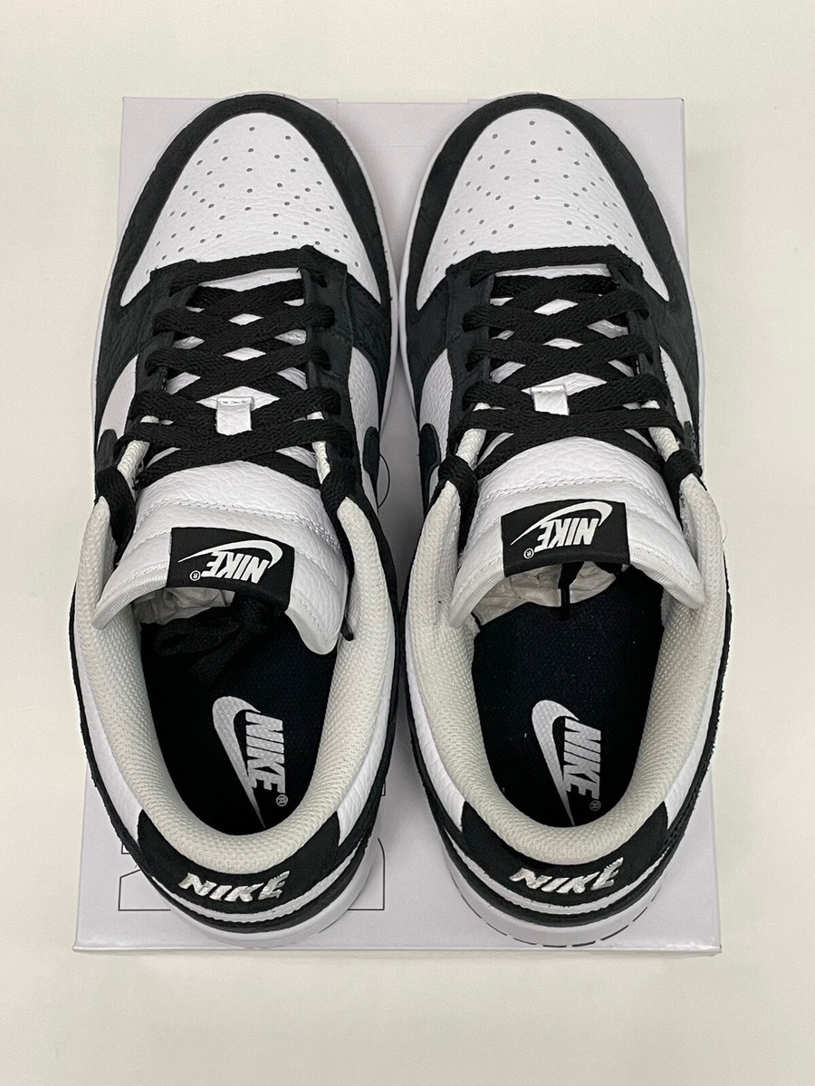 1 of 1 Crocodile Suede Nike Panda Dunk Low *Nike iD * custom made