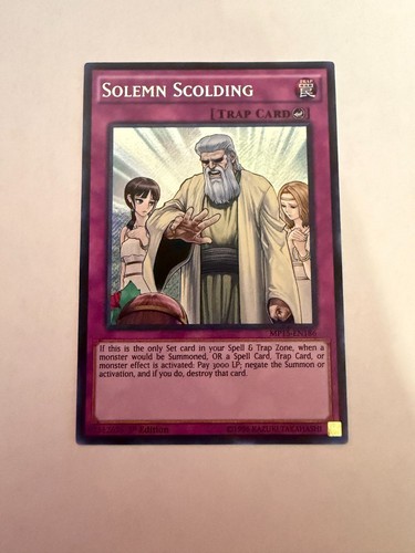 Solemn Scolding MP15-EN186 YuGiOh 2015 Mega-Tin Mega Pack card