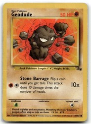 Geodude 47/62 Fossil Common Unlimited