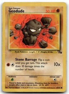 Geodude 47/62 Fossil Common Unlimited