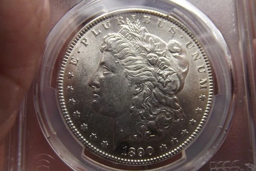 1890-P Morgan Silver Dollar Freshly graded  PCGS MS62