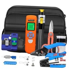 Fiber Optic Termination Tool Kit 11-in-1 Equipped Rechargeable Optical Power