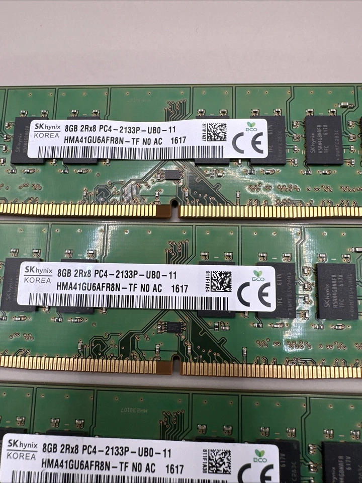 32GB DDR4 SK Hynix PC4-2133P 4 x 8GB Ram Modules Desktop Memory PC - Image 3 of 4