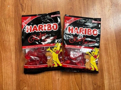 Lot of 6 bags - Haribo Ruby Hearts Gummy Bear Candy Jennie s Edition 8oz