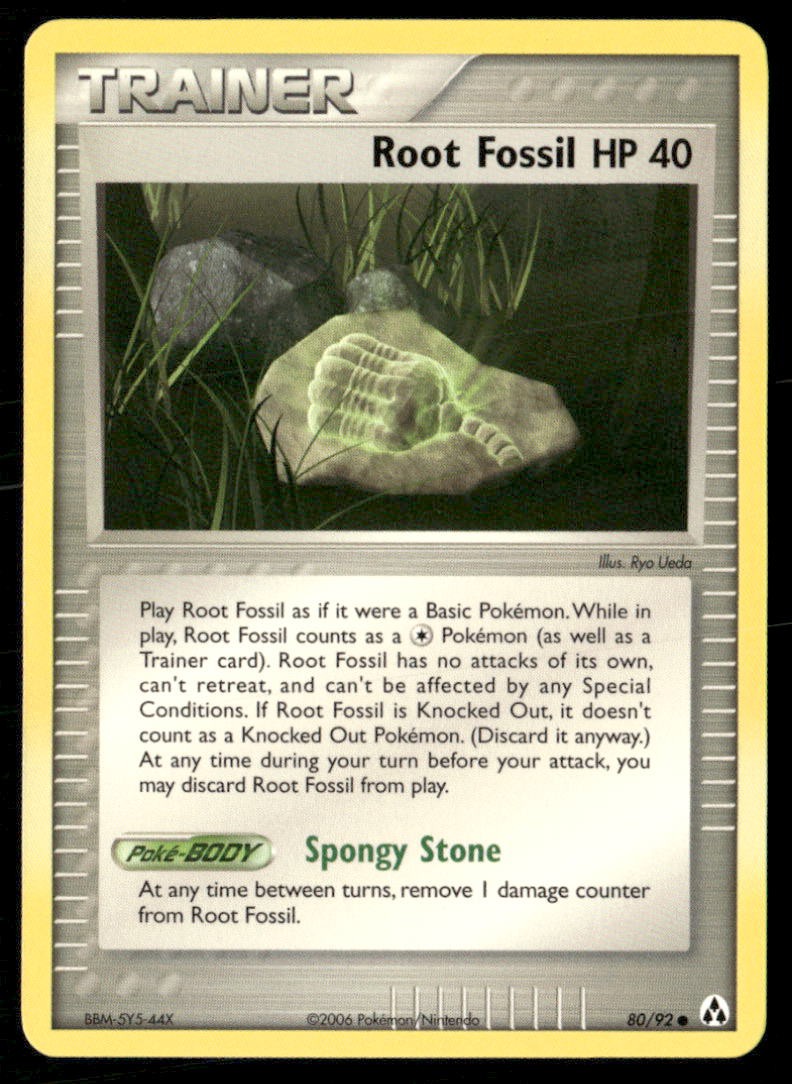 ROOT FOSSIL 80/92 COMMON LEGEND MAKER POKEMON NM