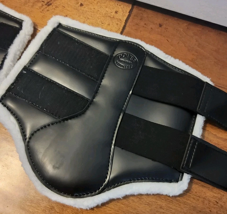 Par de Botas Dover Selaria Equestre Cavalo Esporte Escovação Forro de Lã Velcrow - Imagem 3 de 4