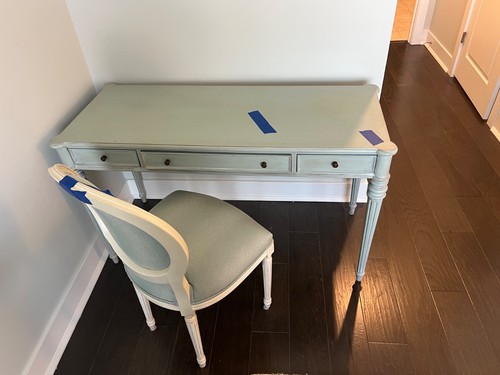 vintage makeup table set