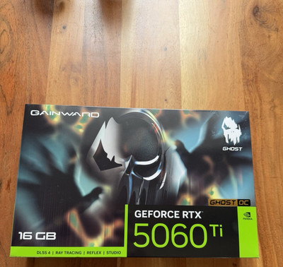 Gainward GeForce RTX 5060 Ti Ghost II OC 16GB, Grafikkarte DLSS 4, 3x DisplayPor