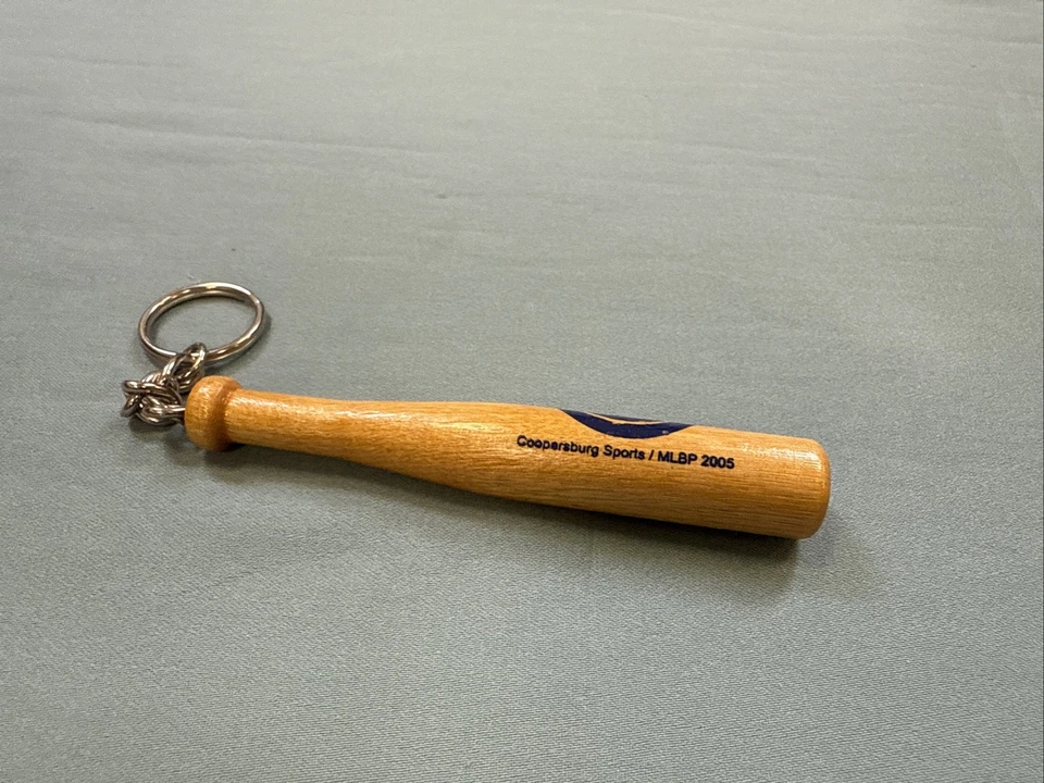 Vintage Chicago Cubs Baseball Bat Natural Wood Keychain MLB 2005 4” - Image 2 of 4