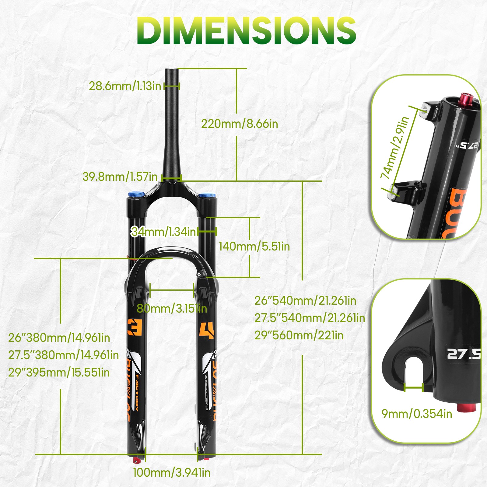 (New) 26/27.5/29” XC/AM/MTB Bike Air Suspension Fork Straight/Tapered 140mm Travel (129.99 USD) (New) 26/27.5/29” XC/AM/MTB Bike Air Suspension Fork Straight/Tapered 140mm Travel (129.99 USD)
