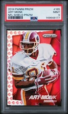 2014 Panini prizm Nfl shield prizm ART MONK /75 PSA 9 #165