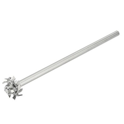 1Pcs 7.87'' Stirring Rod 304 Stainless Steel w 1.18'' ID Disc for Lab
