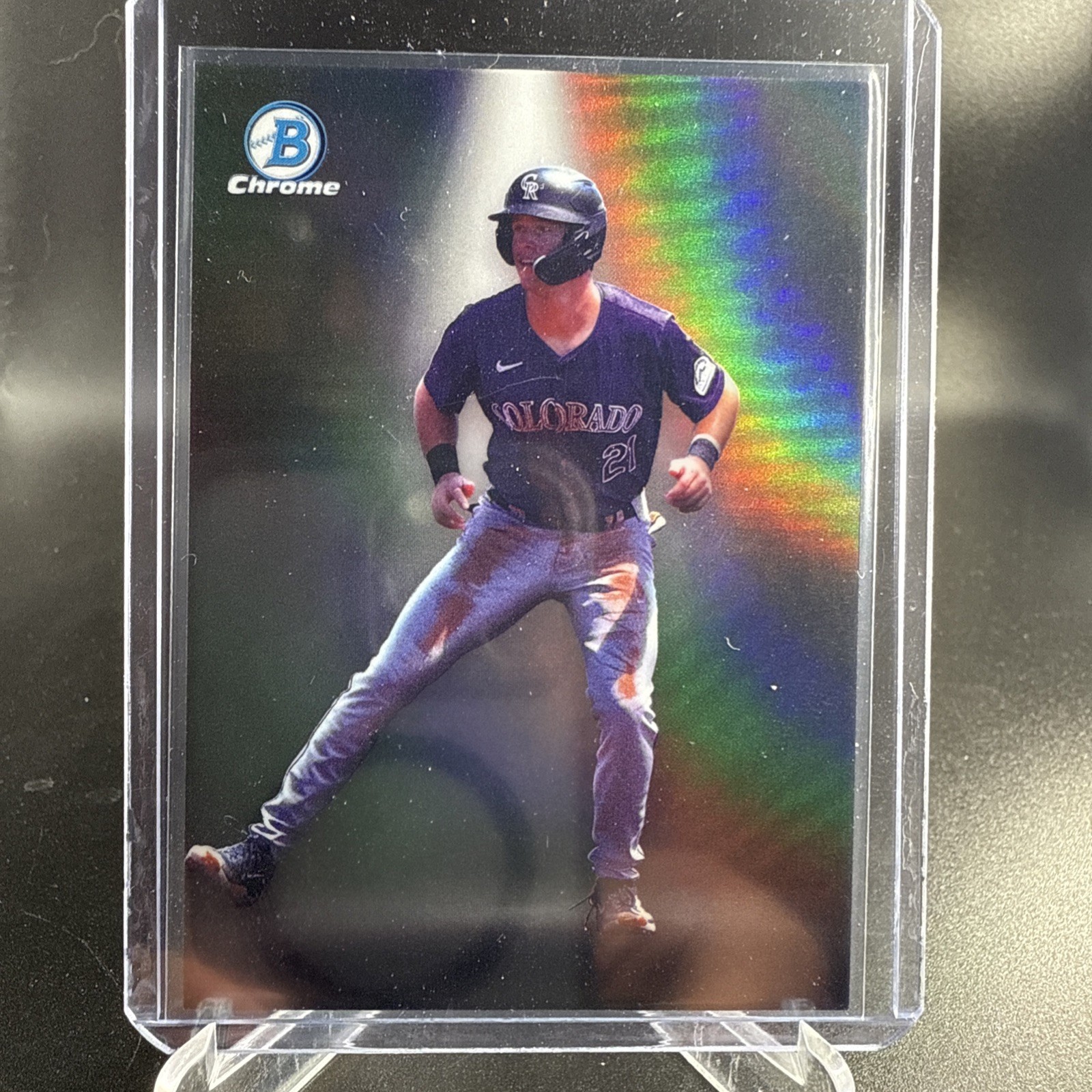 2025 Bowman Chrome CHARLIE CONDON Spotlight SSP #BS-12 Case Hit Rockies