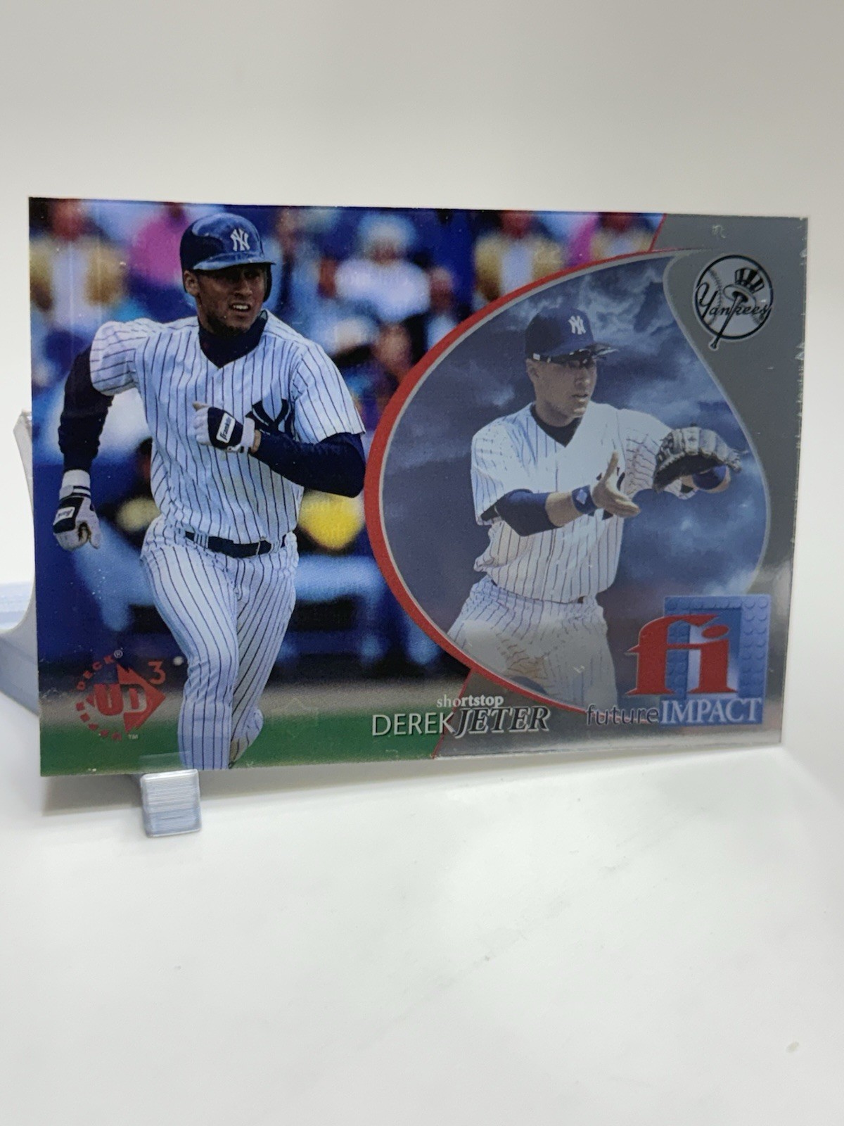 1997 Upper Deck UD3 Derek Jeter Future Impact Hologram #55 - New York Yankees