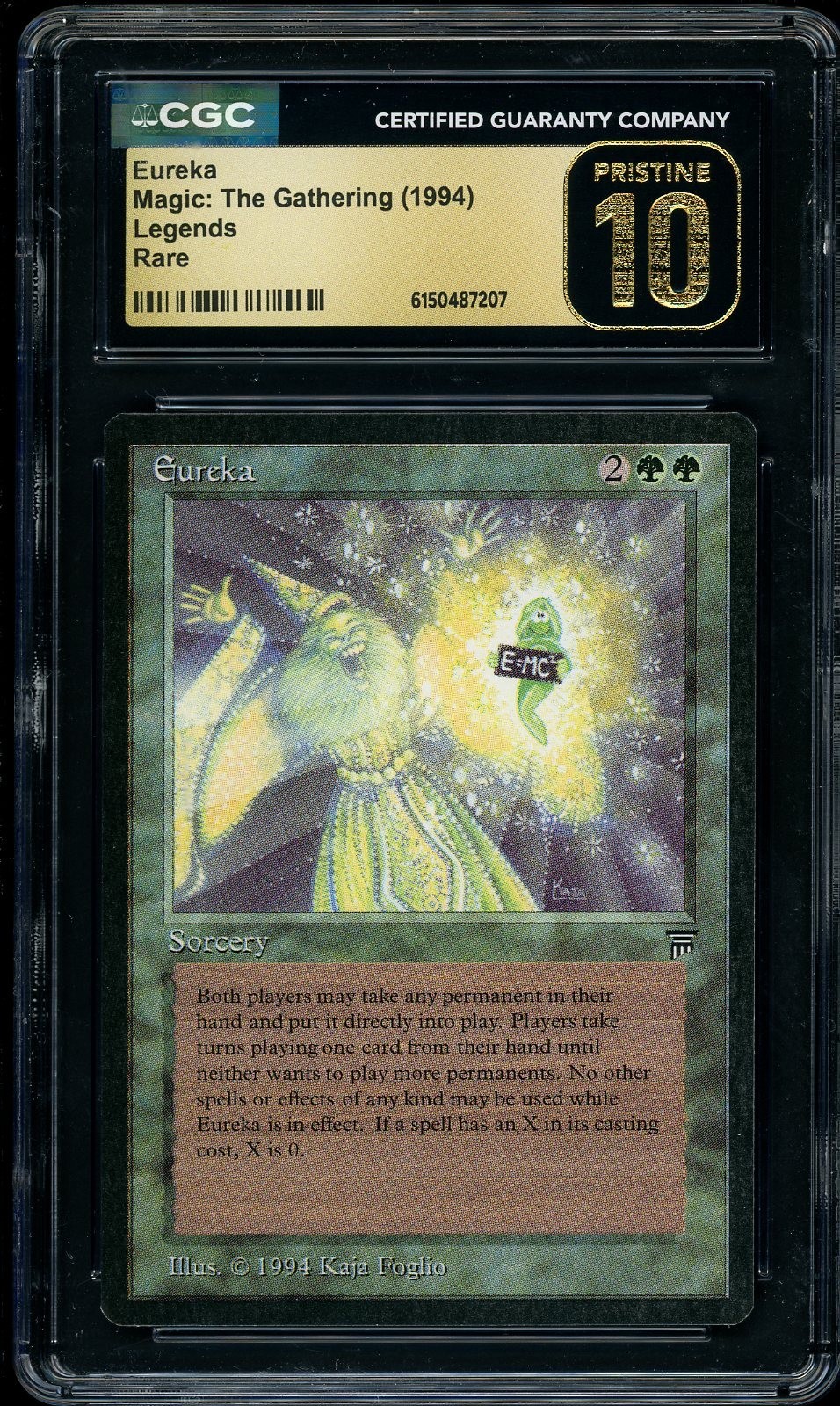 1994 Magic The Gathering MTG Legends Eureka Rare CGC 10 PRISTINE