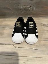 Adidas Superstar 360 Toddlers Shoes Core Black-Cloud White-Gold Metallic - 5K